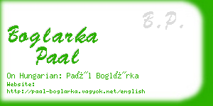 boglarka paal business card